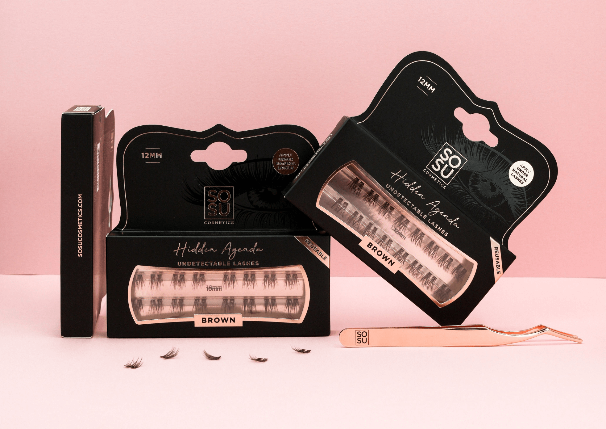 Nalepovací řasy Hidden Agenda od SOSU Cosmetics